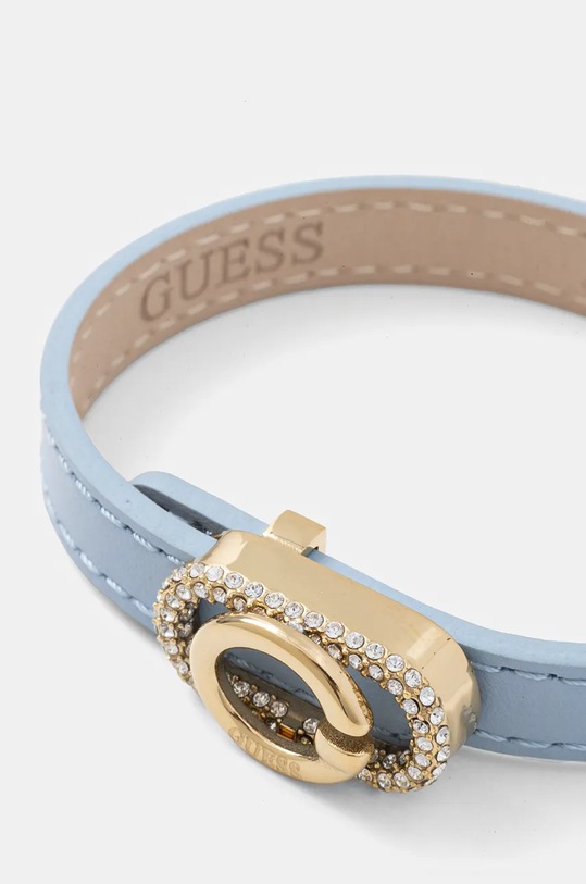 Шкіряний браслет Guess JUBB04.523JW блакитний AW24