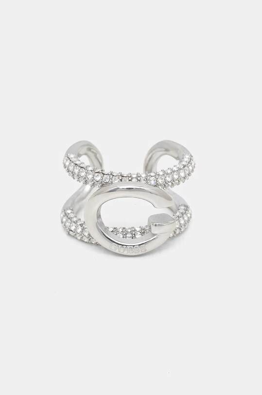 Кольцо Guess циркон серебрянный JUBR04.522JW