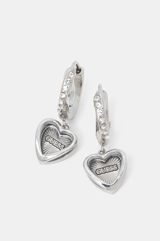 Σκουλαρίκια Guess ασημί JUBE04.615JW
