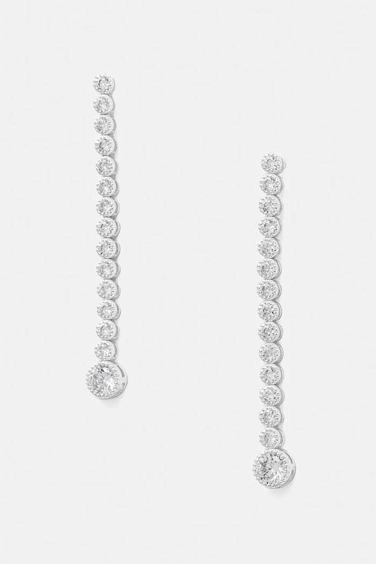 Σκουλαρίκια Lauren Ralph Lauren ζιρκόνια ασημί 14G00883