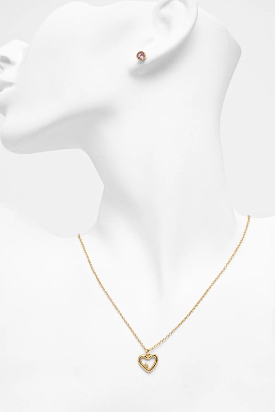 Náhrdelník a náušnice Coach 493516GLD650 zlatá AW24