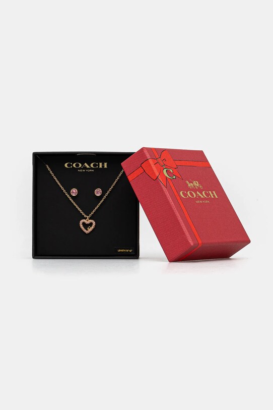 Coach colier si cercei 493516GLD650 aur