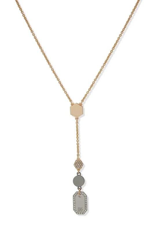 Ogrlica Dkny cirkonij zlatna 04N00269