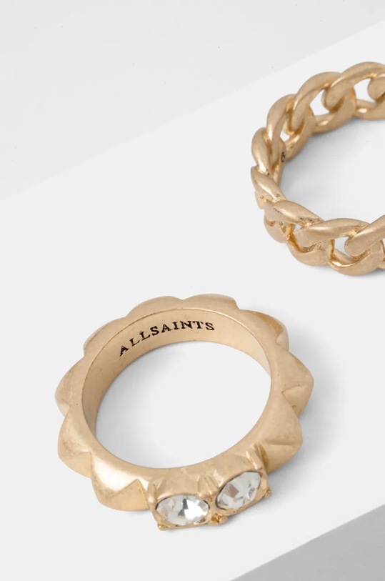 Δαχτυλίδι AllSaints 2-pack 489294BRS711 χρυσαφί AW24