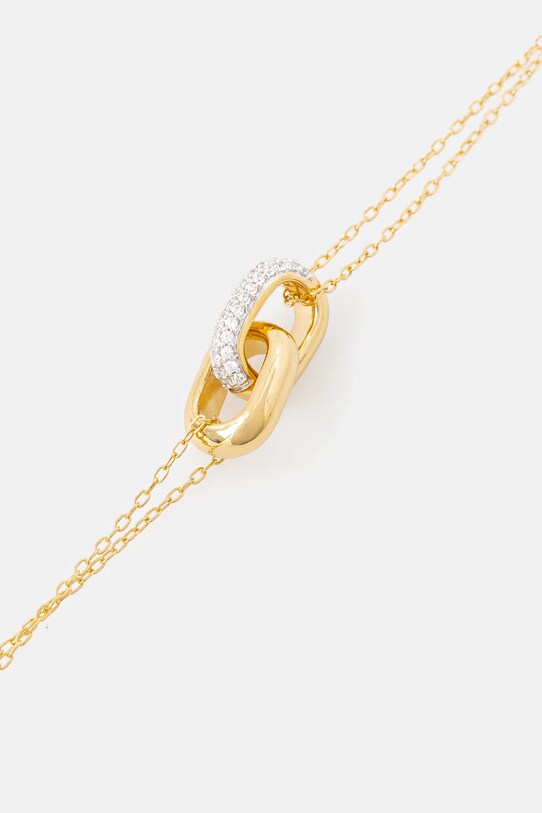 Strieborný náramok Guess JSBB04.547JW zlatá AW24