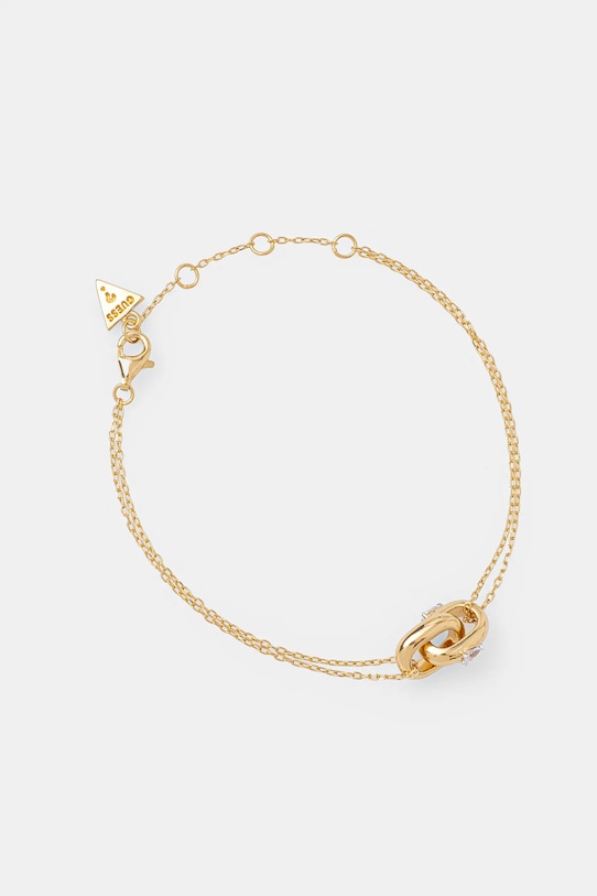 Strieborný náramok Guess zlatá JSBB04.555JW