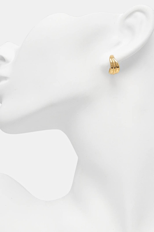 Srebrne naušnice Guess JSBE04.410JW zlatna AW24