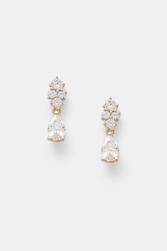 Srebrne naušnice Guess zlatna JSBE04.492JW