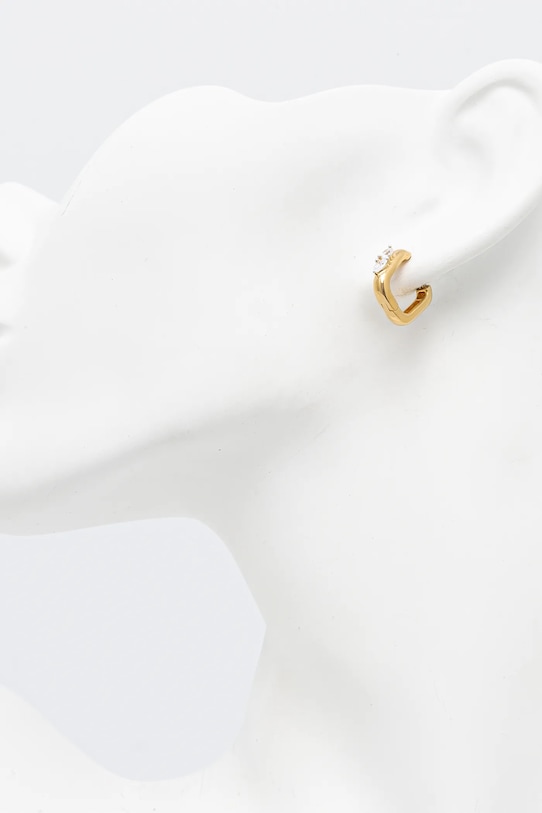 Strieborné náušnice Guess zlatá JSBE04.513JW