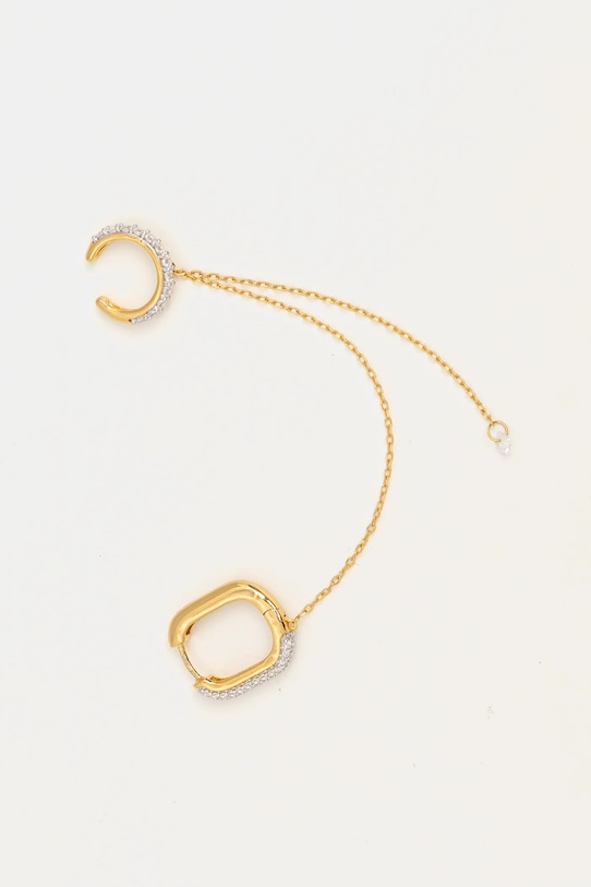 Серебряная серьга Guess золотой JSBE04.540JW