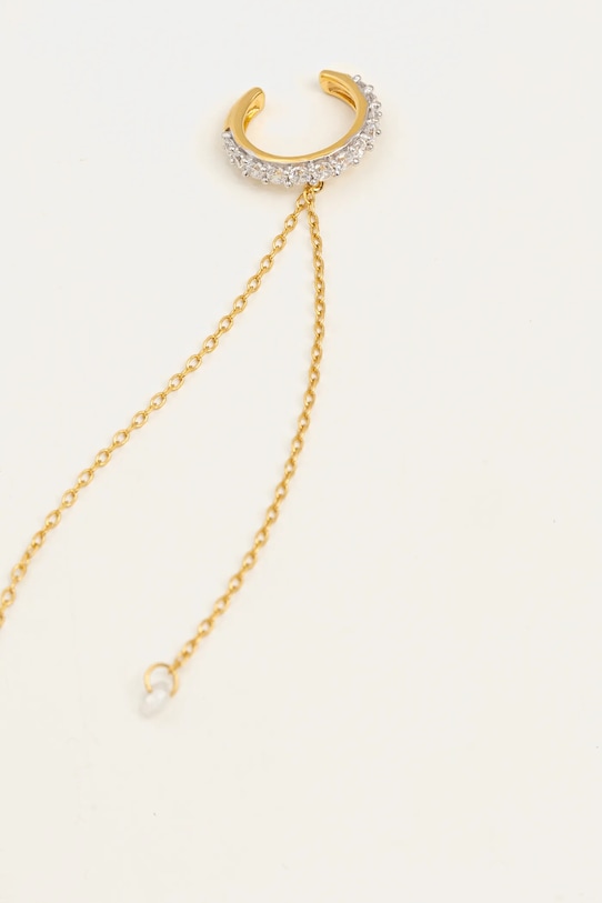 Серебряная серьга Guess JSBE04.540JW золотой AW24