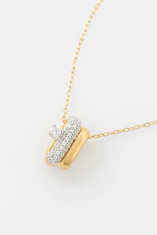Guess naszyjnik srebrny JSBN04.504JW złoty AW24