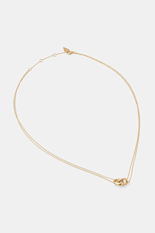 Srebrna ogrlica Guess zlatna JSBN04.554JW