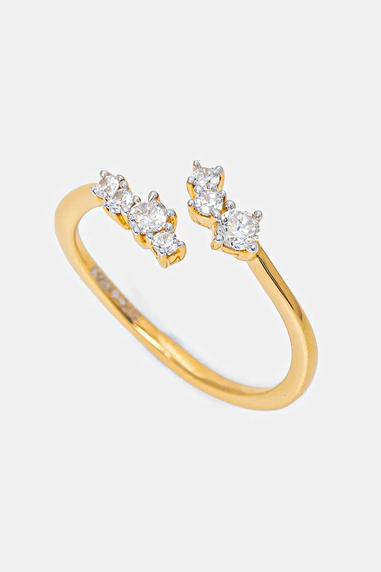 Strieborný prsteň Guess zlatá JSBR04.473JW