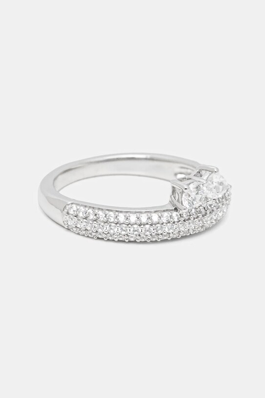 Strieborný prsteň Guess striebro strieborná JSBR04.509JW