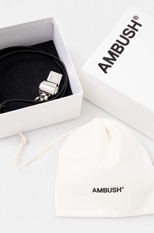 Doplnky Strieborný náhrdelník AMBUSH Whistle BMOB002F24BRA0017200 čierna