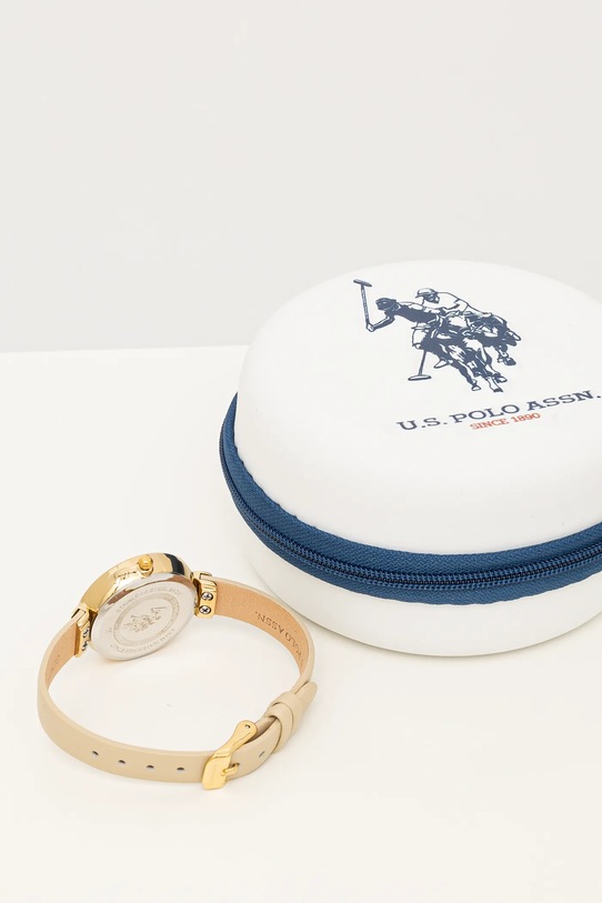 Hodinky U.S. Polo Assn. CAMILLE USP8105YG béžová AW24