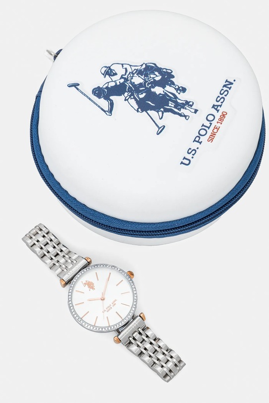 Ρολόι U.S. Polo Assn. ELEONOR ασημί USP8165ST