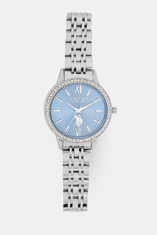 U.S. Polo Assn. zegarek FAITH srebrny USP8199BL