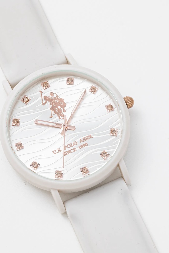 U.S. Polo Assn. zegarek LUCYCRYSTAL USP8264RG biały AW24