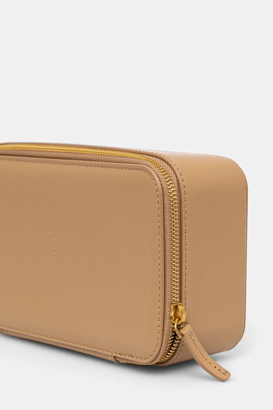 Kožená kosmetická taška By Malene Birger AYA MAKEUP Q71727041Z zelená AW24