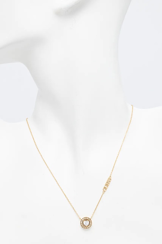 Náhrdelník a náušnice Guess zlatá JUBS04.694JW