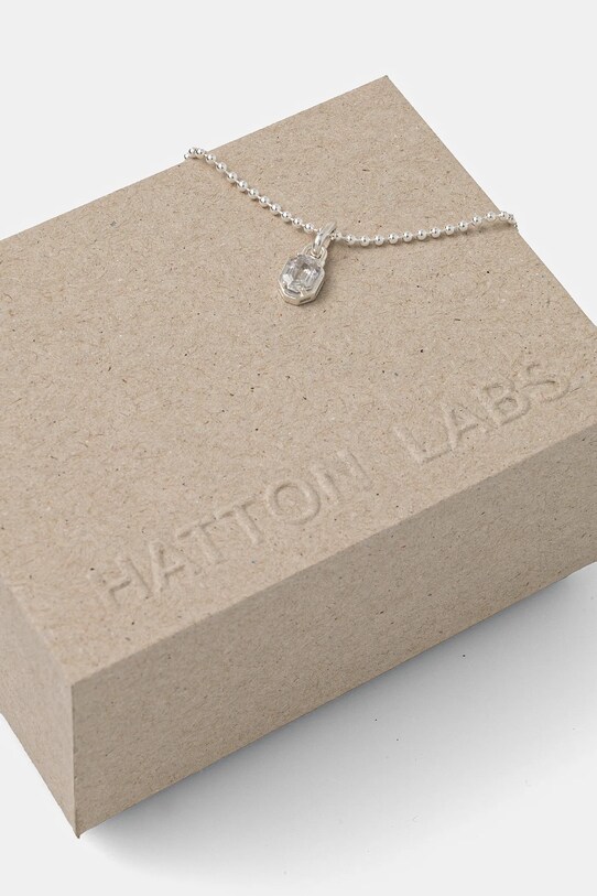 Postříbřený náhrdelník HATTON LABS Hatton Pendant stříbrná HL.W4.111.01