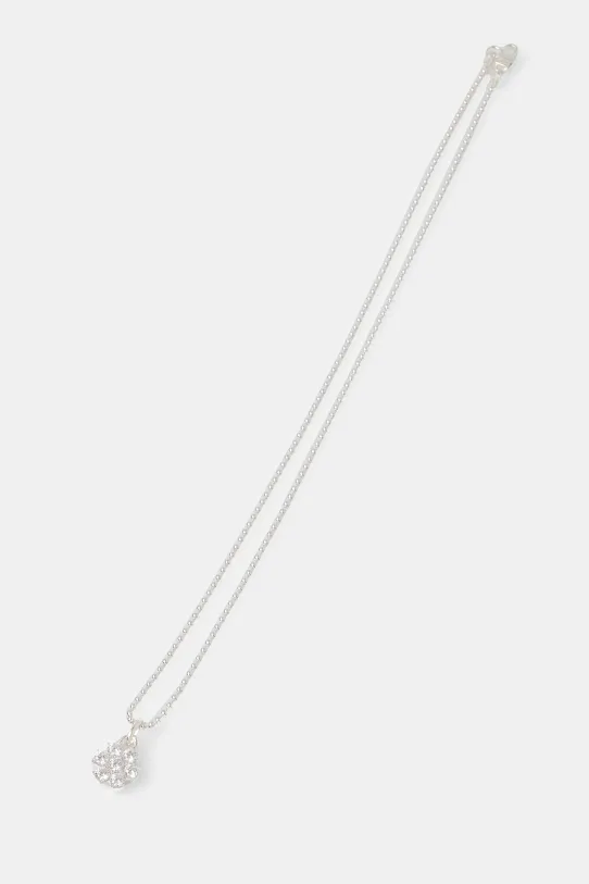 Ogrlica Answear Lab Daisy Pendant Gift Box srebrna HL.W4.167.01
