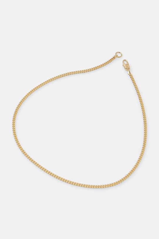 Επιχρυσωμένο κολιέ HATTON LABS Round Curb Chain M ασήμι χρυσαφί HL.W4.378.GL