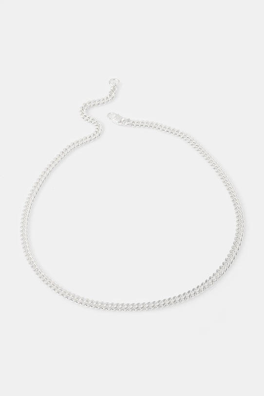 Ασημένιο κολιέ HATTON LABS Classic Cuban Chain M ασημί HL.W4.384.SL