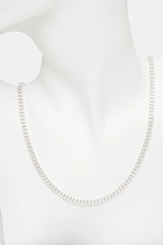 Αξεσουάρ Ασημένιο κολιέ HATTON LABS Classic Cuban Chain M HL.W4.384.SL ασημί