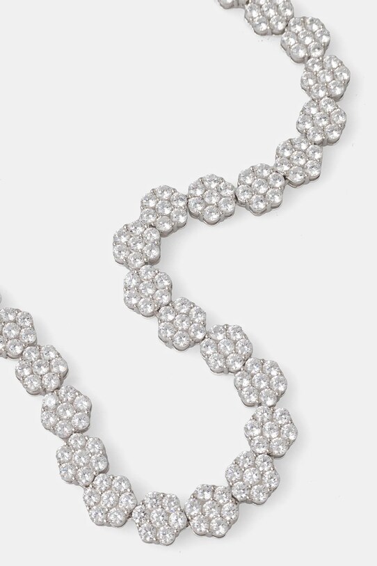 Сребърно колие HATTON LABS Daisy Tennis Chain S HL.W4.863.01 сребърен AW24