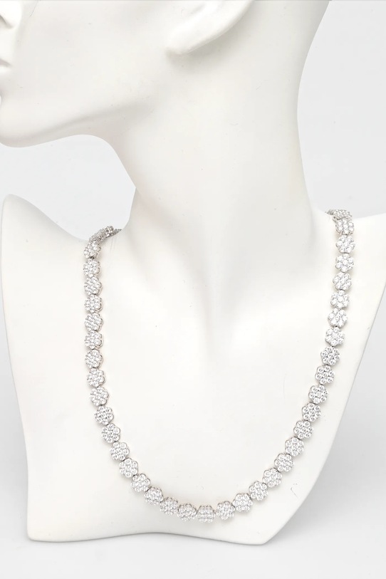 Stříbrný náhrdelník HATTON LABS Daisy Tennis Chain S stříbrná HL.W4.863.01