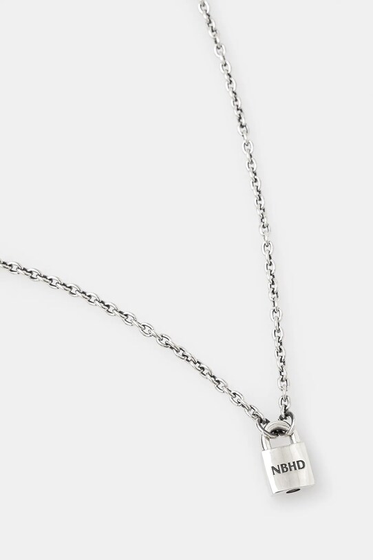 Ασημένιο κολιέ NEIGHBORHOOD Padlock Necklace 242IVNH.AC02 ασημί AW24
