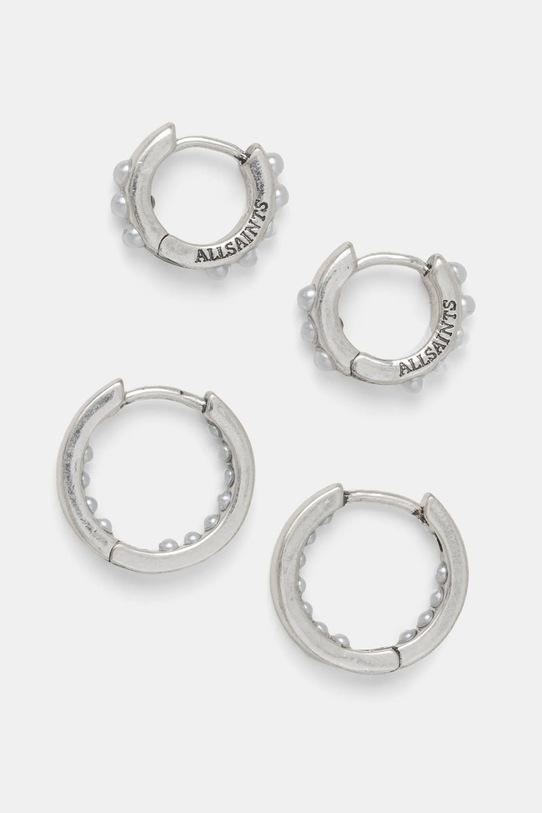 AllSaints kolczyki srebrny 477527SLV041
