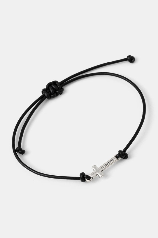 AllSaints bratara de piele argintiu 510995SLV041