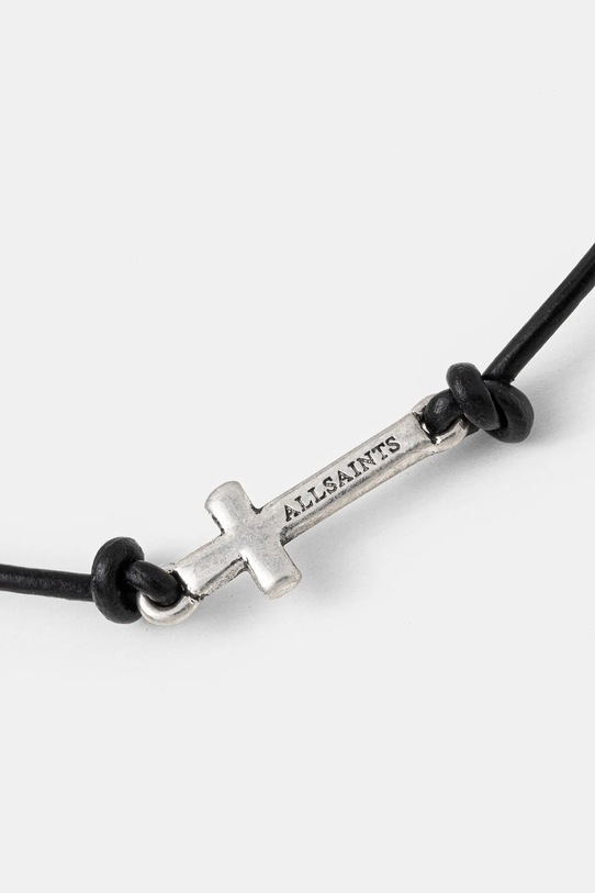 AllSaints bratara de piele 510995SLV041 argintiu AW24
