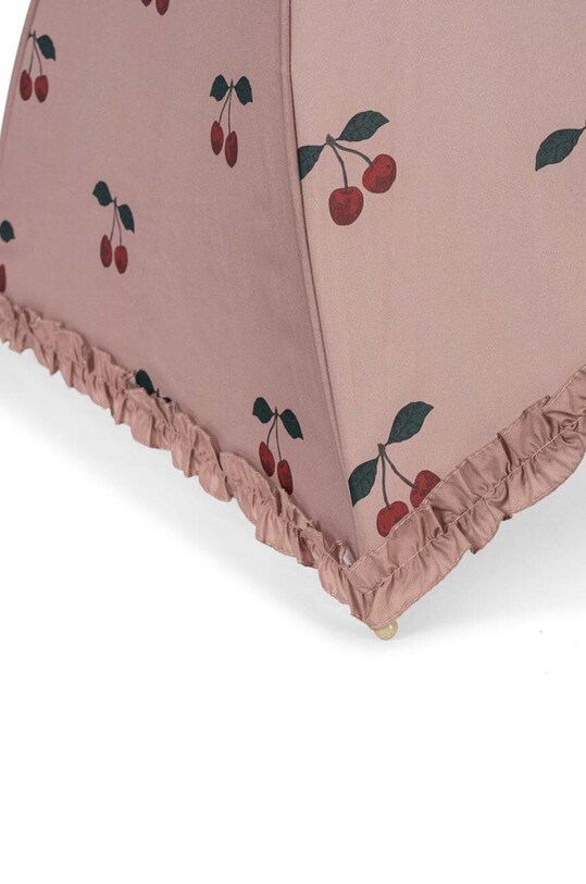 Dziewczynka Konges Sløjd parasol dziecięcy FRILL UMBRELLA KS101226 różowy