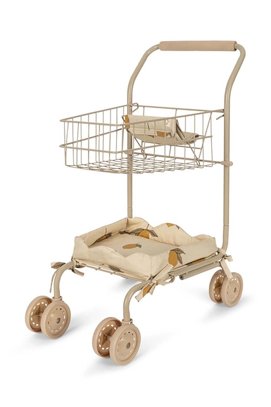 Konges Sløjd cărucior de cumpărături KIDS SHOPPING CART bej KS101545