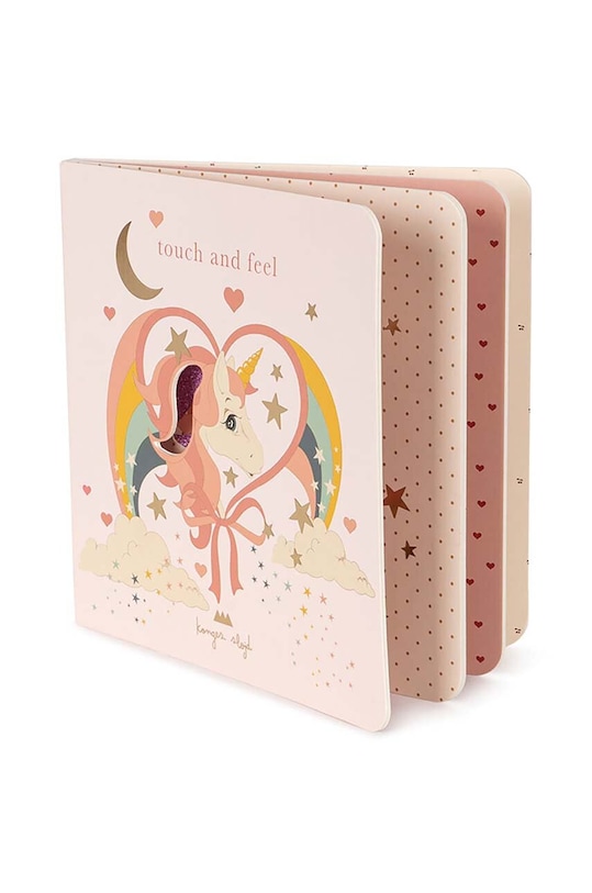 Konges Sløjd carte de activități pentru copii TOUCH AND FEEL BOOK UNICORN FSC KS101712 roz AW24