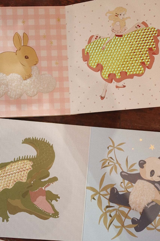 Konges Sløjd carte de activități pentru copii TOUCH AND FEEL BOOK UNICORN FSC KS101712