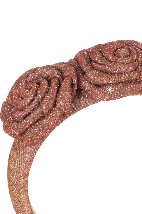 Dziewczynka Konges Sløjd opaska do włosów dziecięca ROSIE GLITTER HAIRBRACE KS101777 różowy