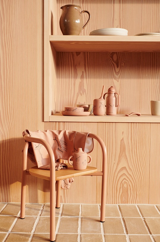 Dětský hrnek Liewood Ellis printed sippy cup růžová LW15019.G