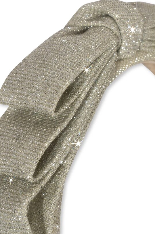 Dziewczynka Konges Sløjd opaska do włosów dziecięca GLITTER BOW HAIRBRACE KS101990 szary