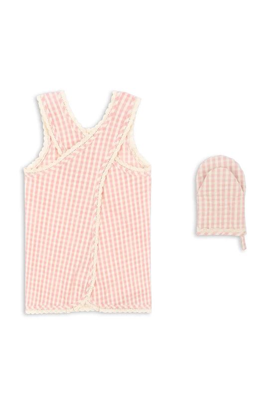 Дитячий фартух Konges Sløjd KIDS FRILL APRON SET KS102011 рожевий AW24