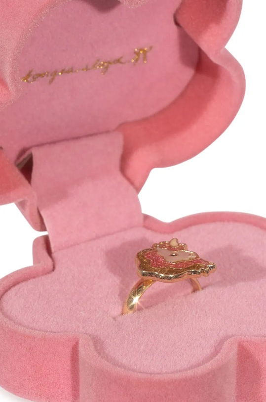 Fete Konges Sløjd cutie de bijuterii LITTLE RING BOX KS102017 roz