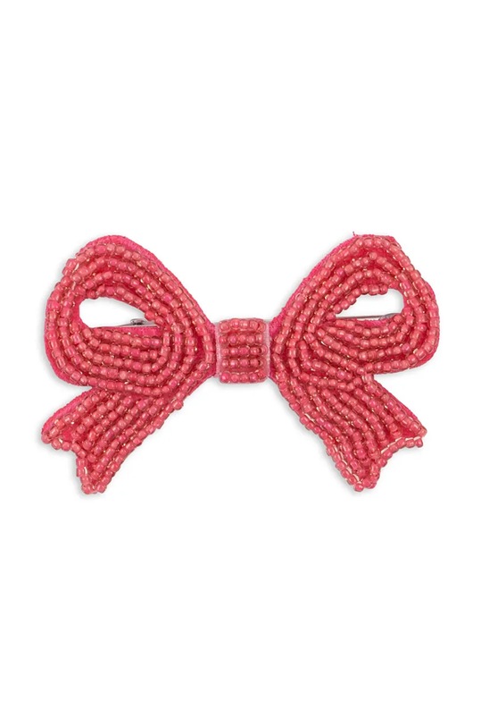 Dievča Sponky Konges Sløjd 2 PACK PEARLY BOW HAIR CLIPS 2-pak KS101855 ružová