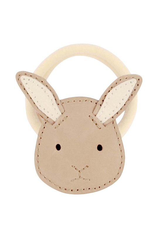 Detská gumička Donsje Josy Classic Hair Tie Bunny 6008002. béžová AW24