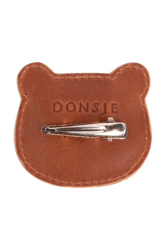 Dziewczynka Donsje spinka do włosów dziecięca Josy Classic Hairclip Bear 6009001. brązowy