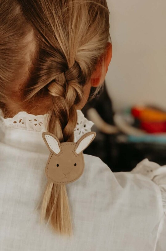 Detská sponka Donsje Josy Classic Hairclip Bunny béžová 6009002.